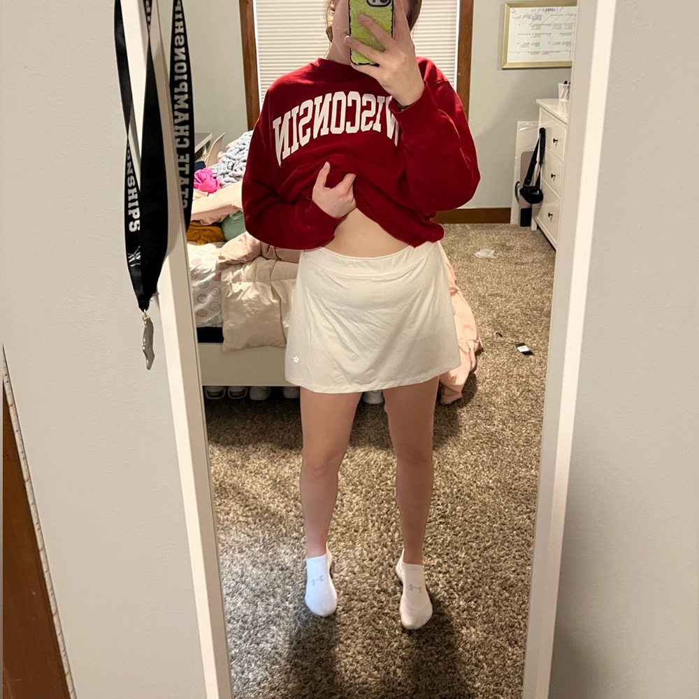 cute amazon white tennis skirt